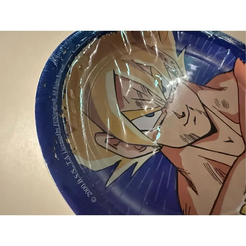 Vintage Y2K Dragonball Z 7” Dessert Party Paper Plates Design Wear Pack of 8
